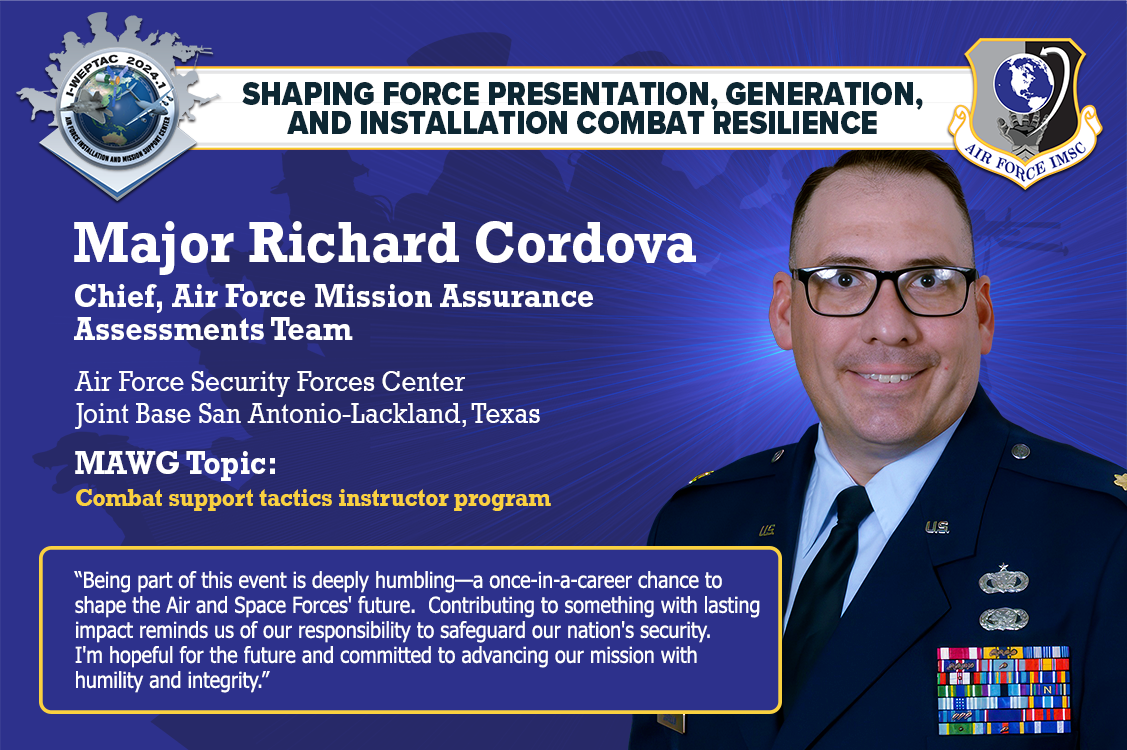 Major Richard Cordova, MAWG 1 Chair